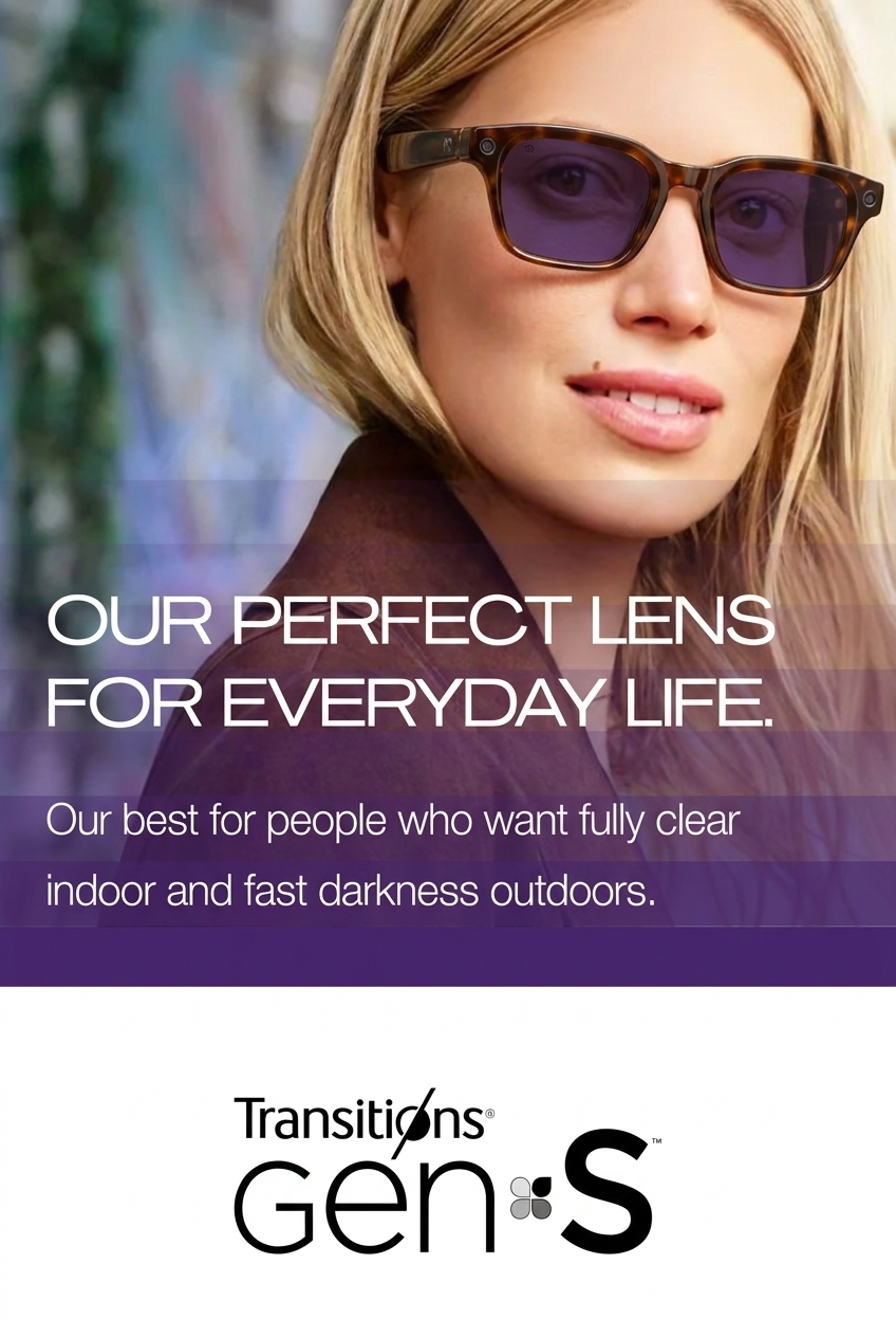 Transitions lenses on smart glasses