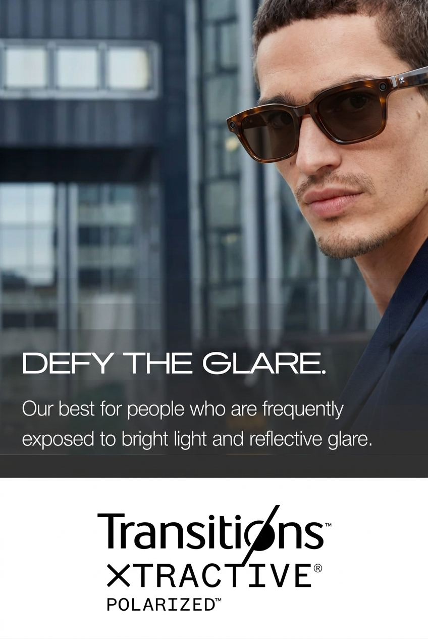 Transitions lenses on smart glasses